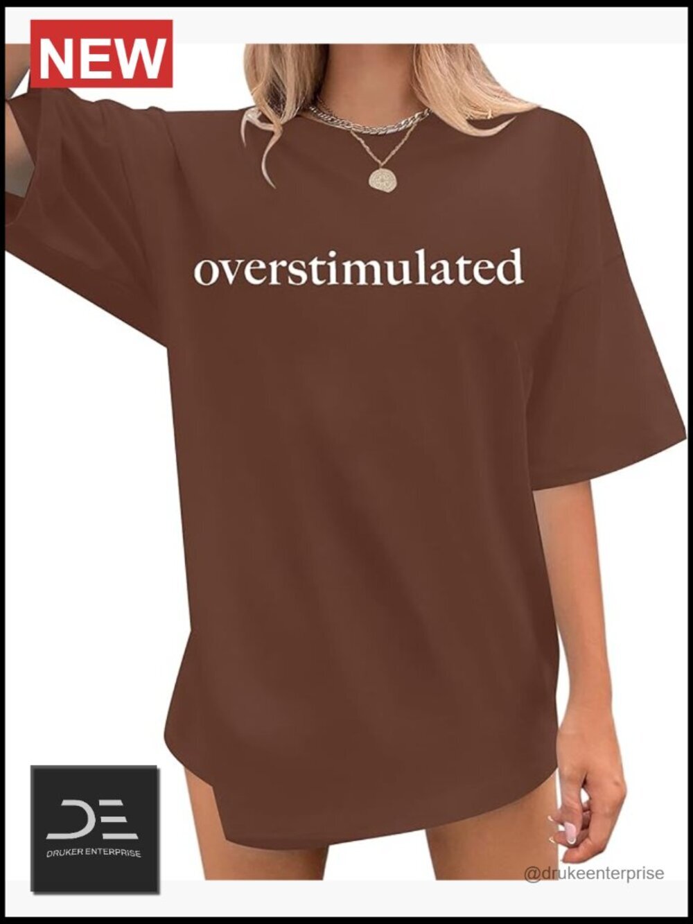 Overstimulated Mental Health Awareness T-Shirt Tee Oversized Top